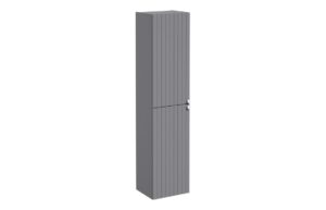 VitrA Root Groove 40cm 2 Door Tall Unit (LH Hinge) - Matt Grey