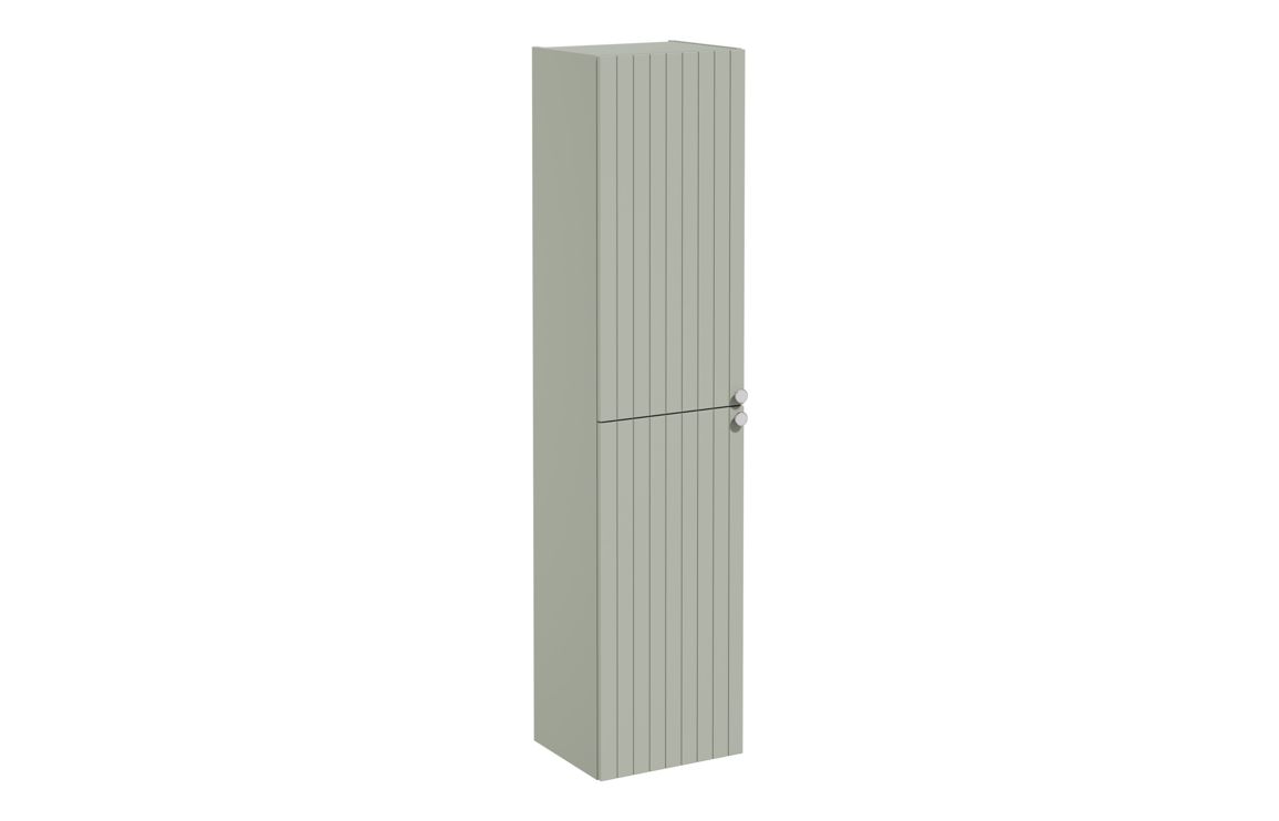 VitrA Root Groove 40cm 2 Door Tall Unit (LH Hinge) - Matt Retro Green
