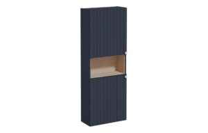 VitrA Root Groove 55cm 2 Door Semi-Tall Unit (LH Hinge) - Matt Dark Blue