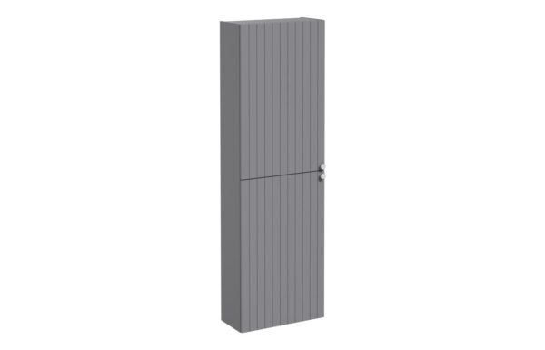 VitrA Root Groove 55cm 2 Door Slim Tall Unit (LH Hinge) - Matt Grey