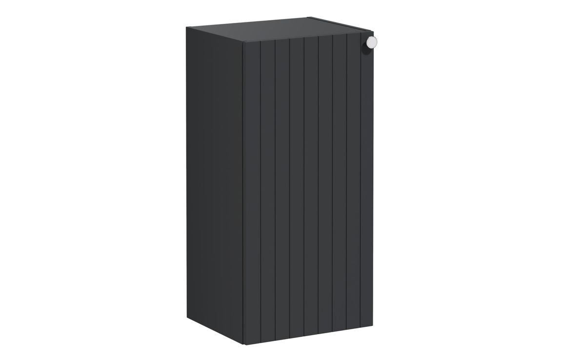 VitrA Root Groove 40cm 1 Door Lower/Base Unit (LH Hinge) - Matt Graphite