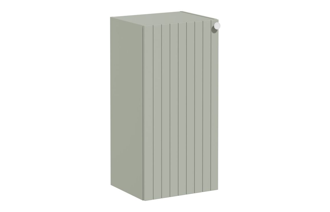 VitrA Root Groove 40cm 1 Door Lower/Base Unit (LH Hinge) - Matt Retro Green