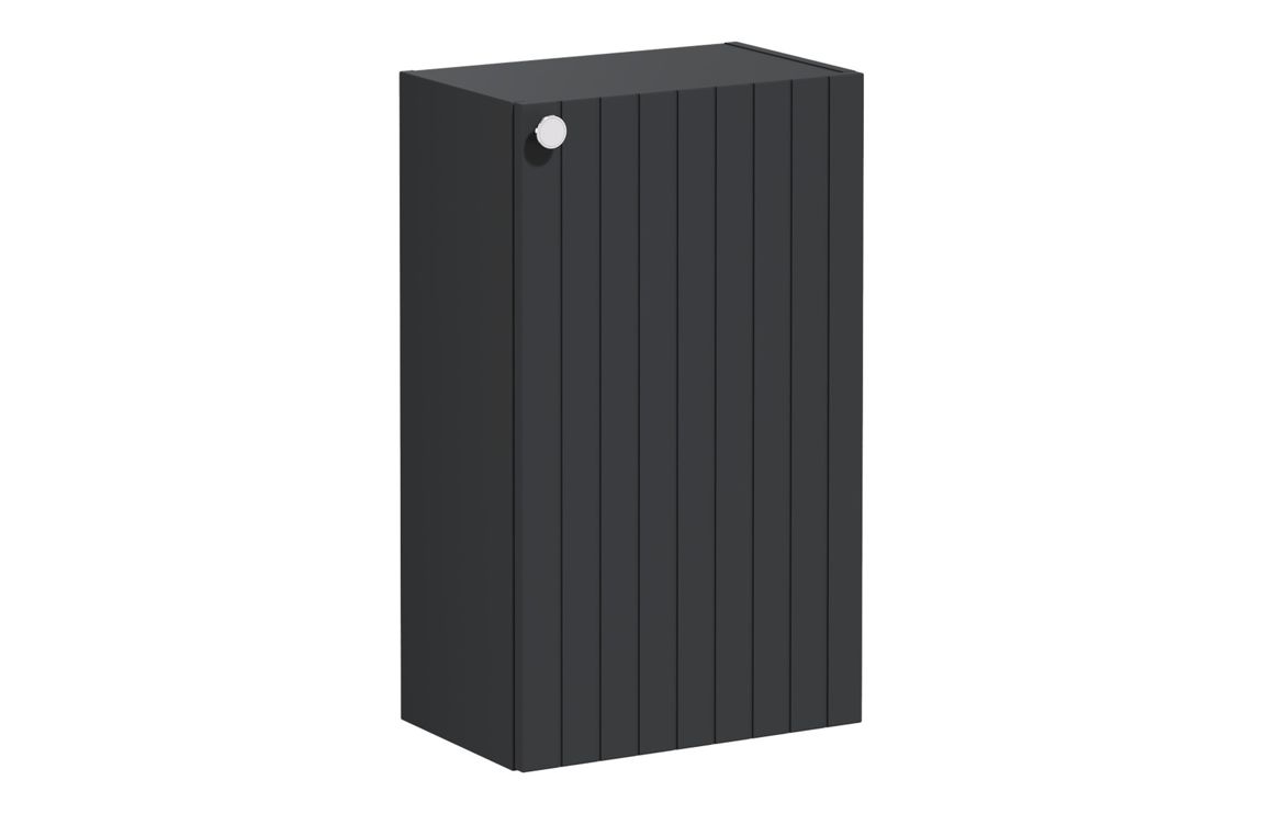 VitrA Root Groove 40cm 1 Door Slim Lower/Base Unit (RH Hinge) - Matt Graphite