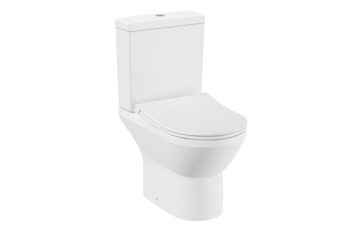 VitrA Integra Open Back Close Coupled Pan Only - White