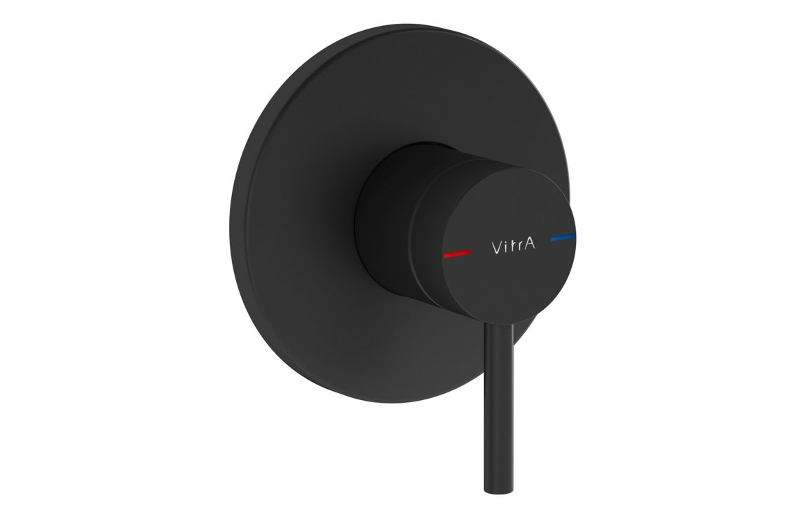 VitrA Origin Integrated 1-Way Diverter - Matt Black