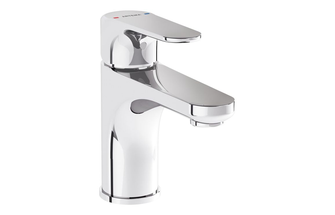 VitrA Root Round Compact Basin Mixer - Chrome