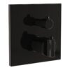 VitrA Suit Integrated Thermostatic Shower Mixer - Gloss Black