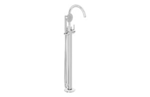 VitrA Origin Classic Floor Standing Bath/Shower Mixer - Chrome