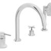 VitrA Origin Classic 4-Hole Bath/Shower Mixer - Chrome