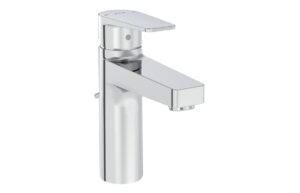 VitrA Flow Square Large Basin Mixer w/Waste Lever - Chrome