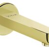 VitrA Root Round Wall Mounted Bath Spout - Soft Gold