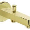 VitrA Root Round Wall Mounted Monohole Bath/Shower Mixer - Soft Gold