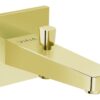 VitrA Root Square Wall Mounted Monohole Bath/Shower Mixer - Soft Gold