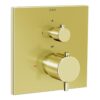 VitrA Root Square Integrated Thermostatic 1-Way Shower Mixer Valve - Soft Gold