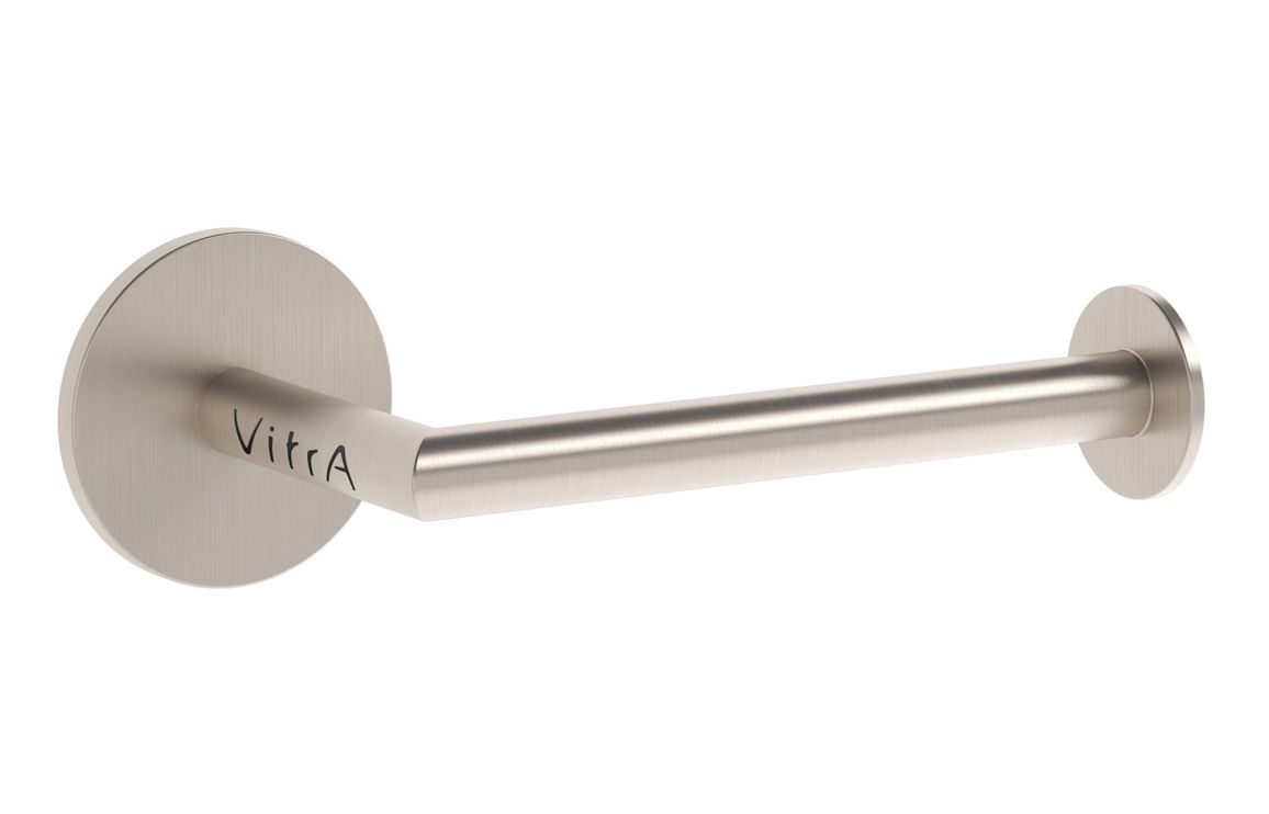 VitrA Origin Toilet Roll Holder - Brushed Nickel