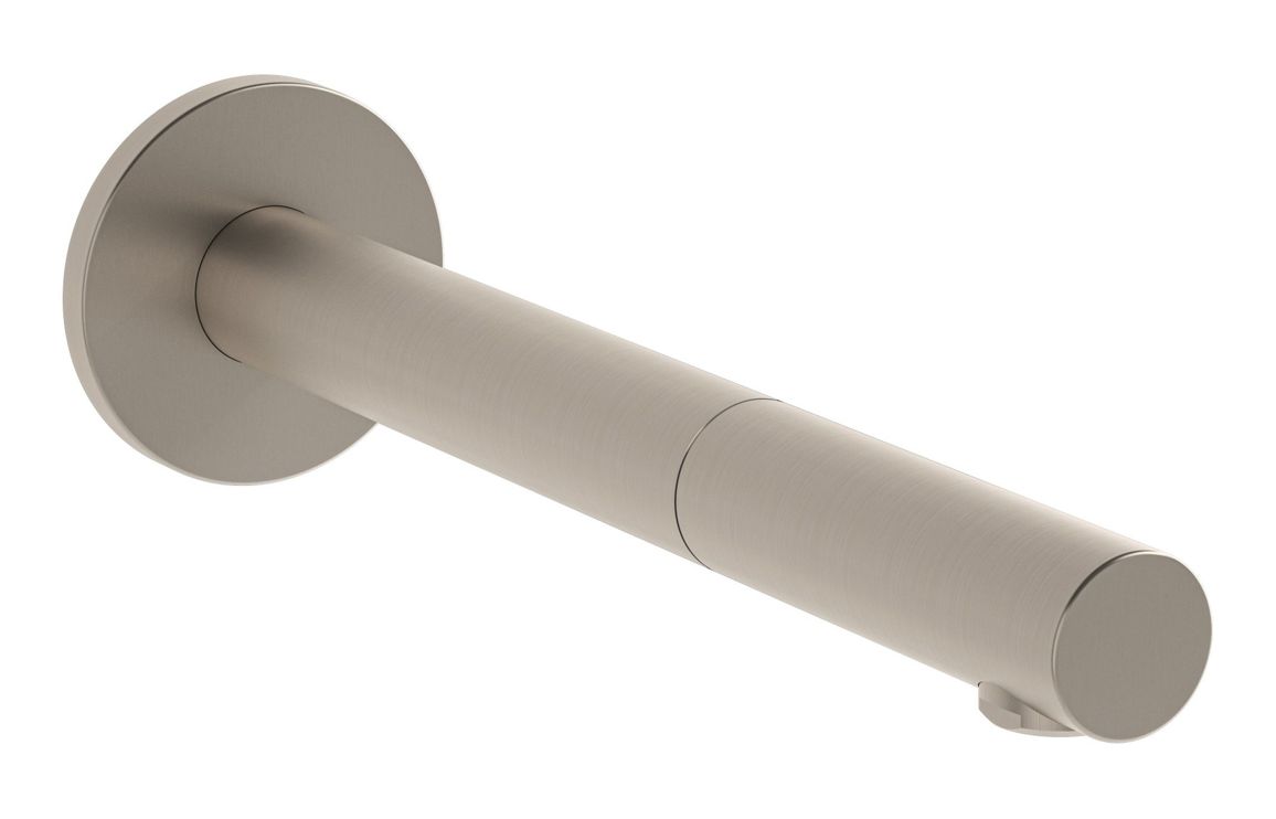 VitrA Origin Touch Free Wall Mounted Long Basin Mixer (Mains) - Brushed Nickel