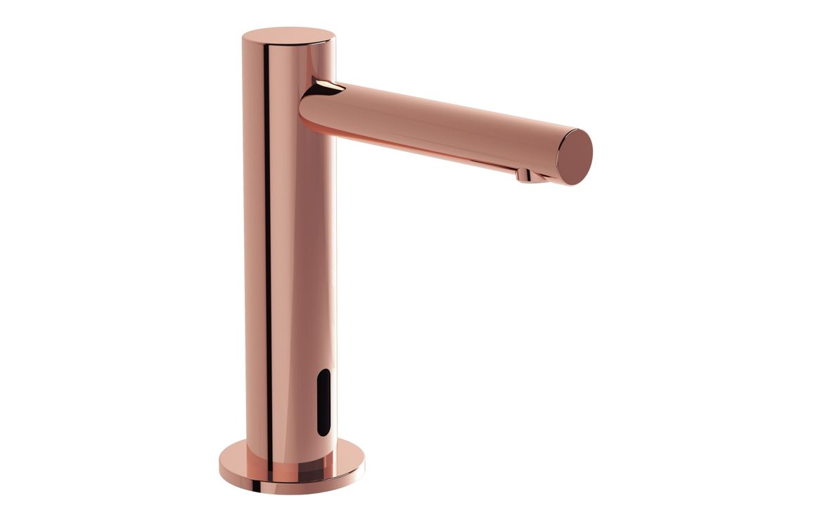 VitrA Origin Touch Free Single Inlet Basin Mixer (Battery) - Soft Copper