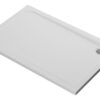 //2Go 45mm Low Profile 1400x760mm Rectangular Tray & Waste - White