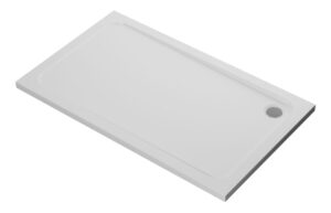 //2Go 45mm Low Profile 1500x700mm Rectangular Tray & Waste - White