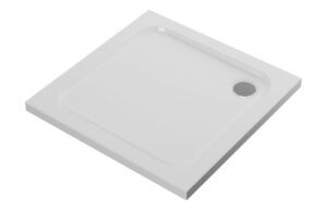 //2Go 45mm Low Profile 800x800mm Square Tray & Waste - White