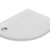 40mm Low Profile 1200x800mm Offset Quadrant Tray & Waste (RH) - White