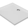 40mm Low Profile 900x800mm Rectangular Tray & Waste - White