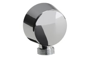 Vema Tiber Handset Wall Bracket & Outlet - Brushed Brass