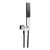 Abode Euphoria Circular Wall Outlet  Handset & Bracket Set - Chrome