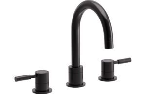 Abode Refine 3-Piece Basin/Bath Filler - Gunmetal
