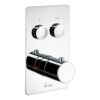 Abode Uno Concealed Push Button Shower (2 Exit) - Matt Black