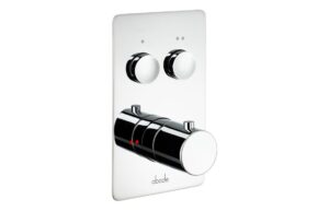 Abode Uno Concealed Push Button Shower (2 Exit) - Matt Black