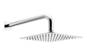 Abode Uno 200x200mm Square Shower Head - Matt Black