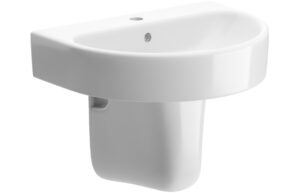 Canterbury 450x320mm 1TH Cloakroom Basin & Chrome Bottle Trap