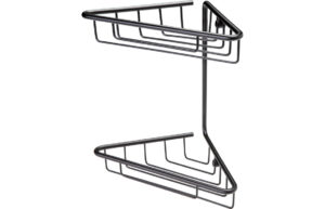 Bronte 2-Tier Corner Shower Caddy - Black