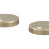 Toilet Seat Cover Caps - Brushed Brass