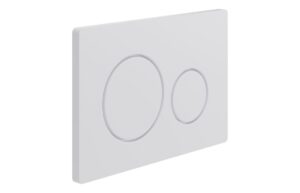 Round Push Button Flushplate - Black