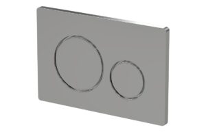 Round Push Button Flushplate - Brushed Brass