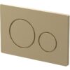Round Push Button Flushplate - Brushed Bronze