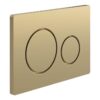 Rectangle Push Button Flushplate - White