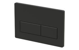 Rectangle Push Button Flushplate - Chrome