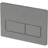Rectangle Push Button Flushplate - Brushed Brass