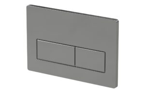 Rectangle Push Button Flushplate - Brushed Brass