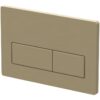 Rectangle Push Button Flushplate - Brushed Bronze