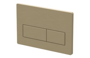 Rectangle Push Button Flushplate - Brushed Bronze