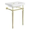 Crompton 810mm 1TH Console Basin - Brushed Brass