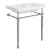 Crompton 610mm 1TH Console Basin - Brushed Brass