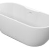 //2Go Freestanding 1655x745x570mm 0TH Bath - Gloss White