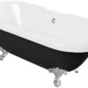 Rockingham Freestanding 1690x740x620mm 2TH Bath w/Feet - Black