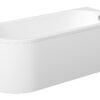Sparrow J Shape 1500x725x600mm 0TH Bath w/Legs (RH)