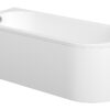 Sparrow J Shape 1700x725x600mm 0TH Bath w/Legs (LH)